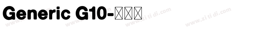 Generic G10字体转换